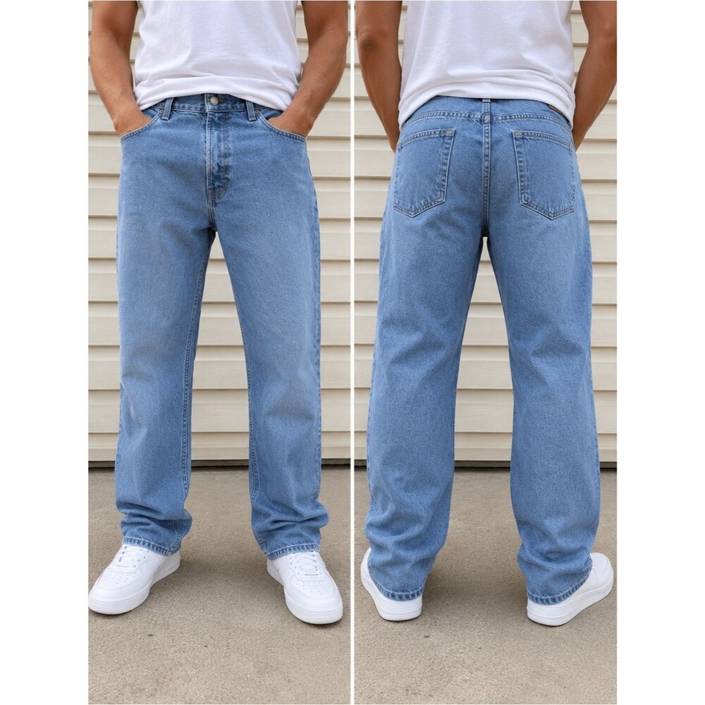 Gap Easy Fit Jeans Men’s 36x30 Light Wash Straight Leg Relaxed Denim Mexico